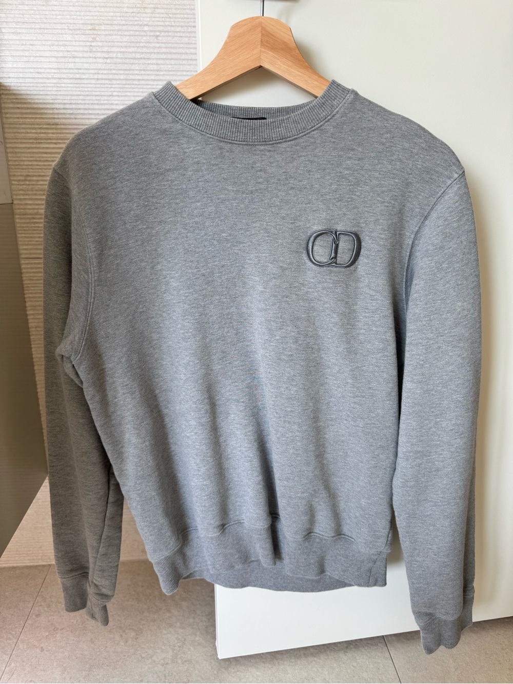 Dior Men's Gray Crewneck Sweatshirt size S
